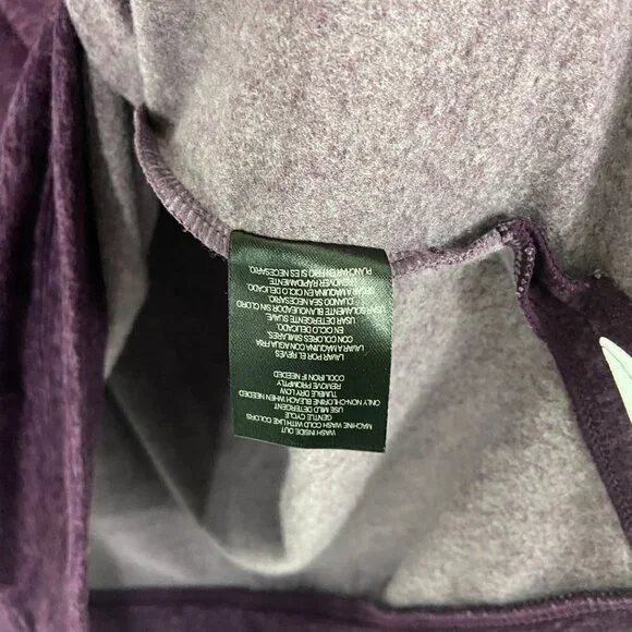 32 Degrees Heat Women's Fleece Sweater Top Size L Heathered Purple Long Sleeve - Picture 9 of 10